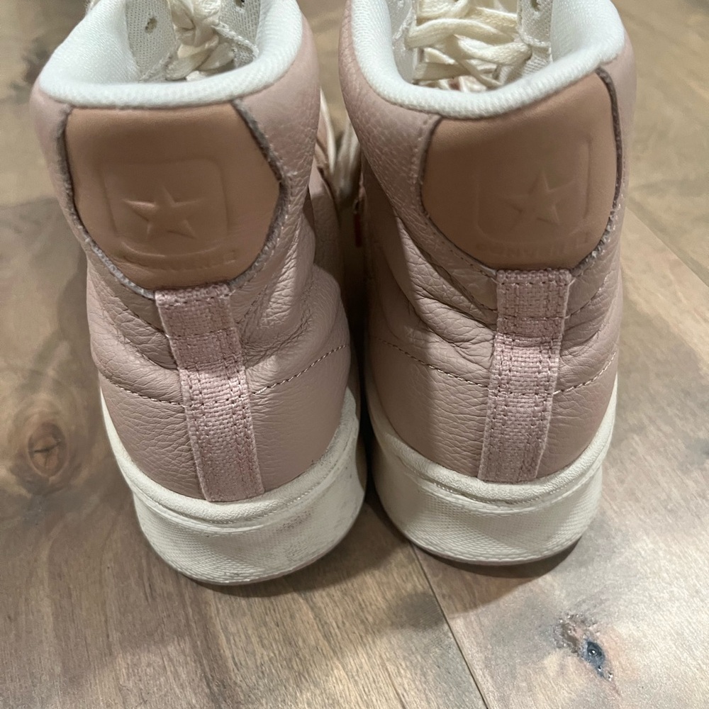 Converse Pink Leather Pro Platform High Tops - image 8